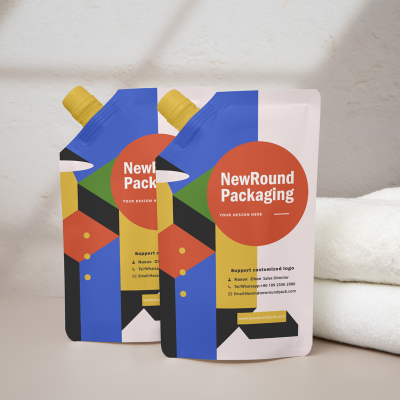 几何黄色斜嘴袋4