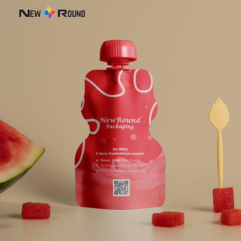 stand up spout bag 吸嘴袋红色1