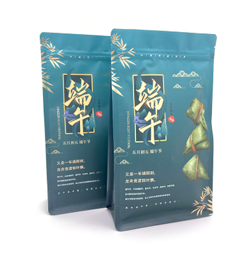 250g 8oz Matt Black Flat Bottom Mylar Pouch Bag With Zipper For Dry Food Pet Snacks Packaging