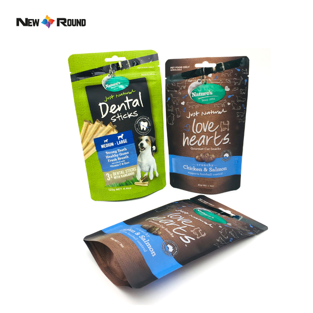 Eco Friendly Custom Digital Printed Plastic Doy Pack Reusable Zipper Pouch Slimming Pet Food Bag