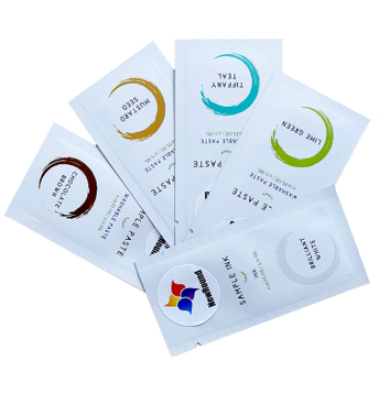 Custom Printed Proof Plastic Pack Flat Three Side Seal Sample Packet Mini Small Mylar Sachet Packaging Bag