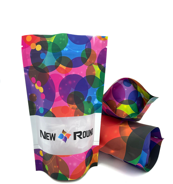 Customized Aluminum Foil Zip Lock Ziplock Standing Doypack Standup Stand Up Pouches Bag With Window