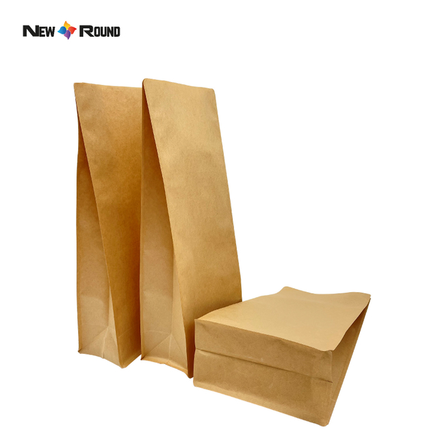 PLA Bio Degradable Resealable Compostable Biodegradable Packing Printed Pouch Custom Kraft Paper Logo Packaging Coffee Bag