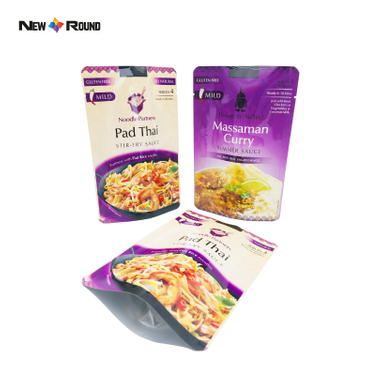 Curry Seasoning Packaging Bag Resist High Temperature Resealable Mylar Ziplock Plastic Doypack Sauce Retort Pouch