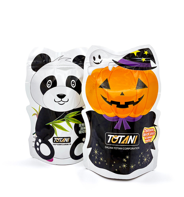 Custom Shaped Mylar Bags Custom Printed Smell Proof Zip Lock Stand Up Snack Pouch Candy Packing for Halloween