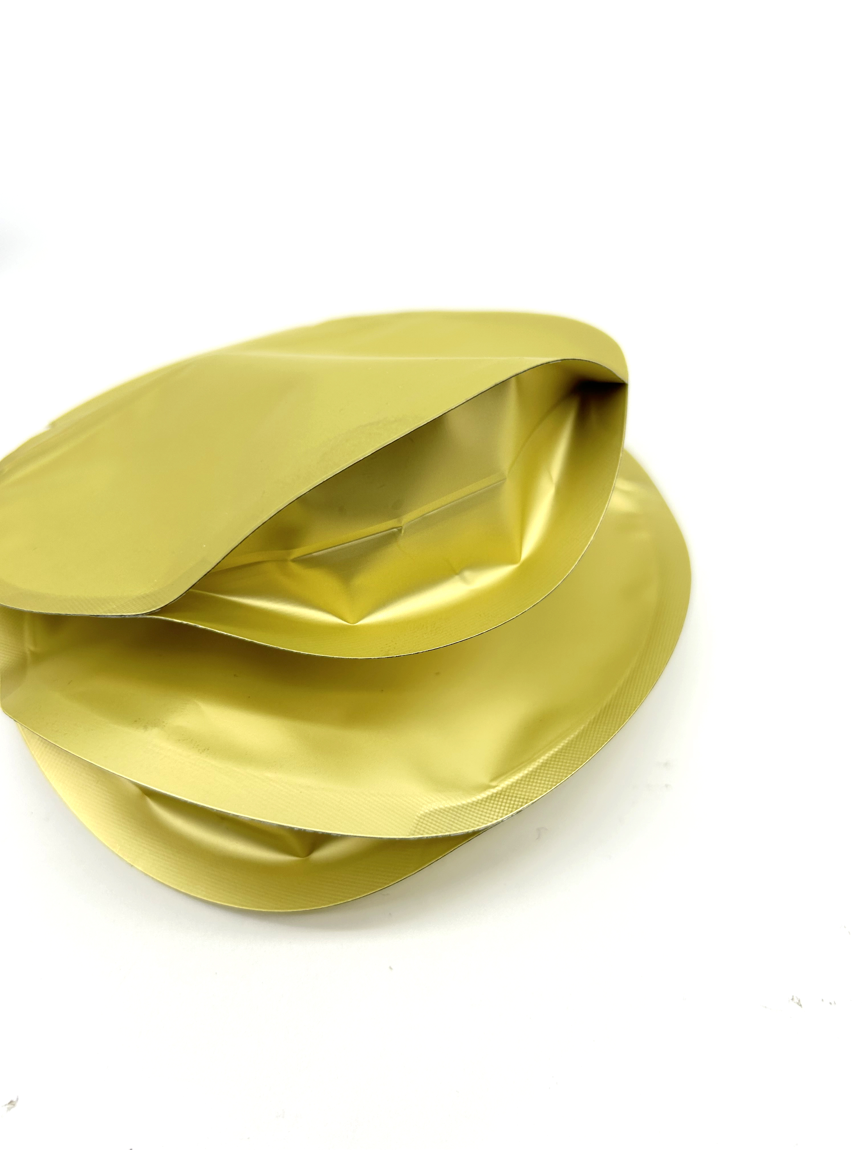 Custom Printing 5x5inch Die Cut Food Packaging Bag Smell Proof Stand Up Round Shaped Pouch Plastic Zipper Mylar Bags