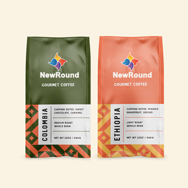 Custom Printed Matt Oranger Coffee Bag