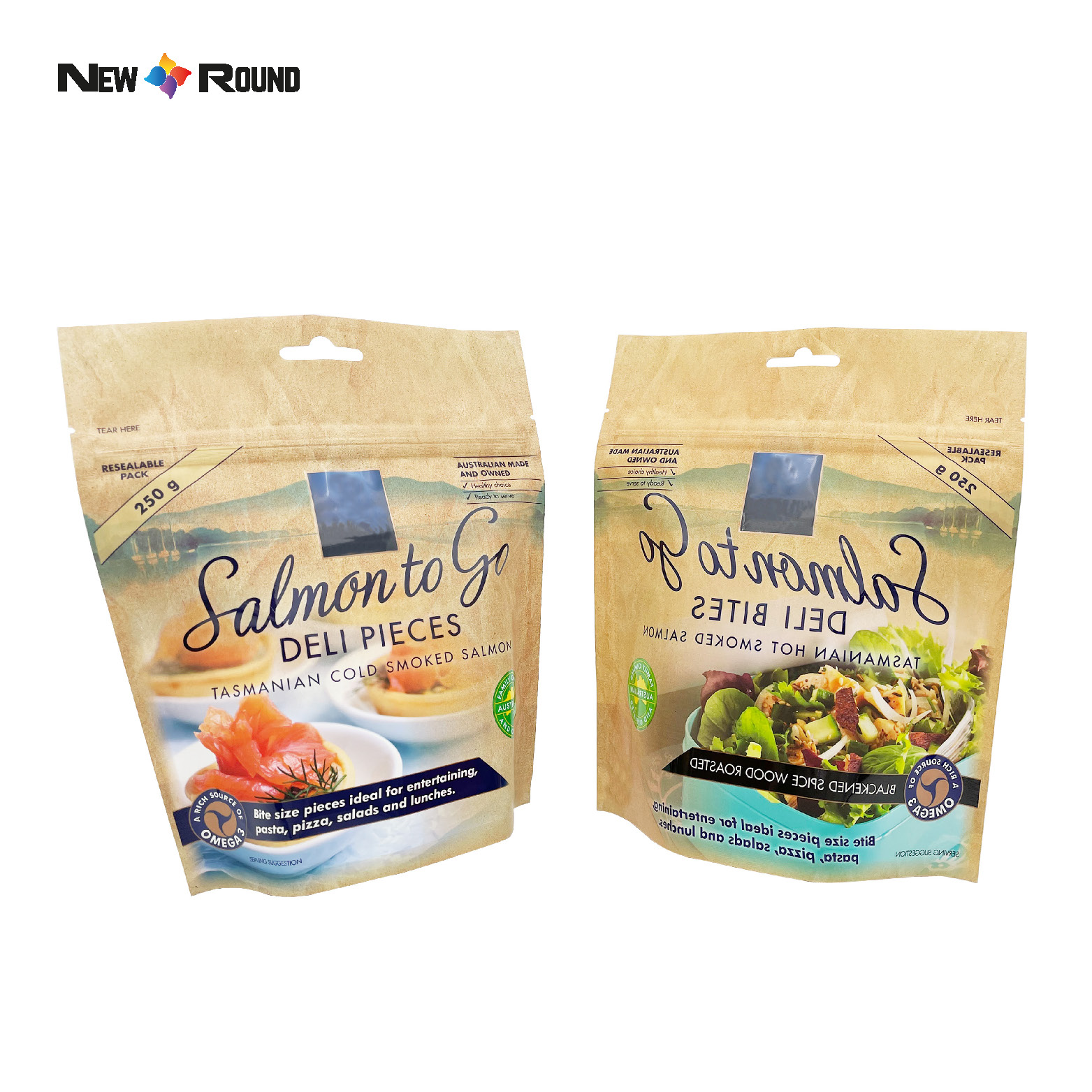 Customized Digital Printing Plastic Bag Stand Up Pouch Recyclable Custom Food Packaging Bags