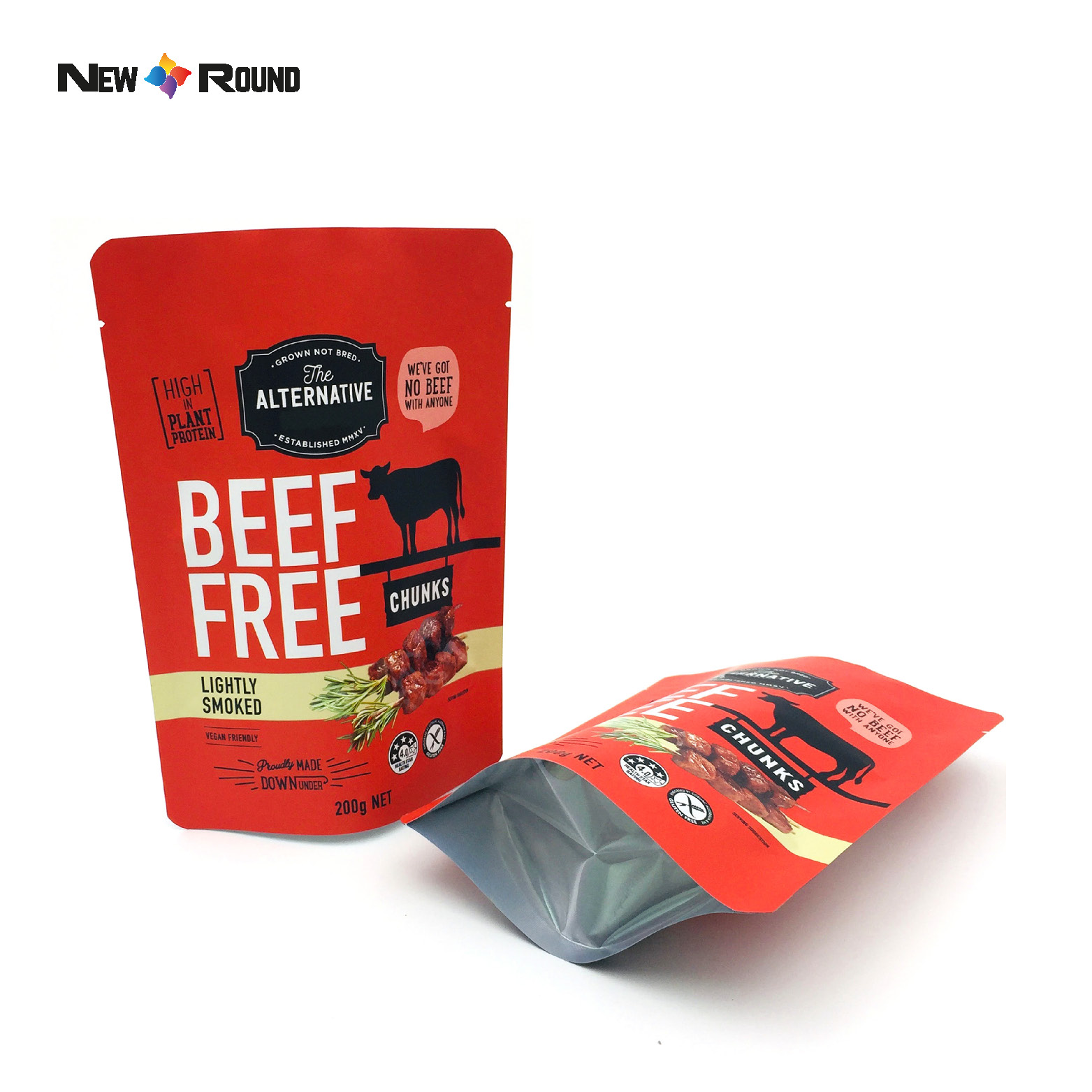Stand Up Pouch Custom Spice Powder Packaging Digital Plastic Bag