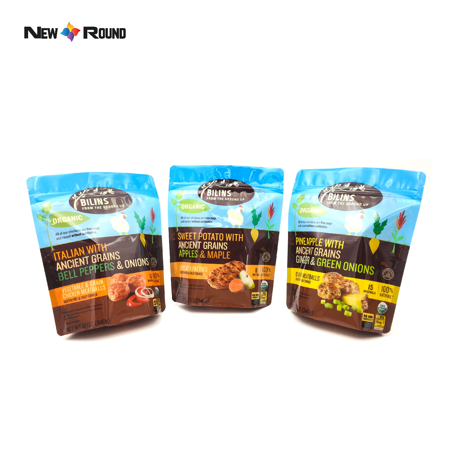 Factory Price Food Packaging Bag Stand Up Pouch Food Packaging Bag with Zipper