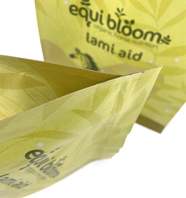 flat bottom pouch with zipper clear