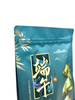 Custom Printed Kraft Empty Flat Bottom Coffee Bean Tea Packaging Bags with Valve Zipper And Window