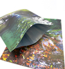 Custom Printed Logo Plastic Black Flat Bottom Coffee Bags Packaging With Valve And Zipper