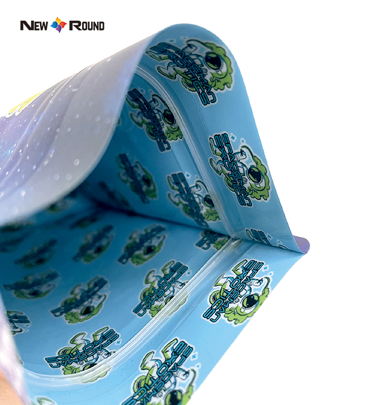 Custom Food Packaging Bag Plastic Bags Stand Up Pouch 3.5 Mylar Bag With Zipper