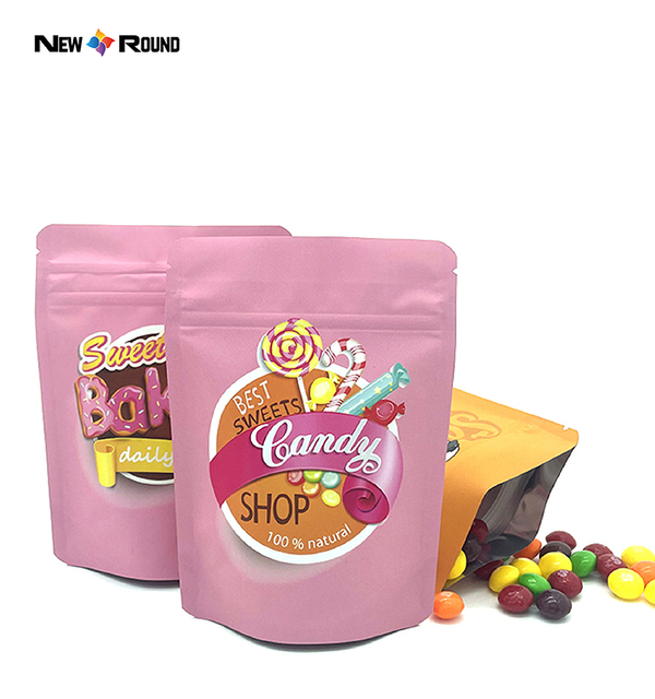 Eco Friendly Customized Aluminum Foil Zip Lock Ziplock Stand Up Pouches Bag