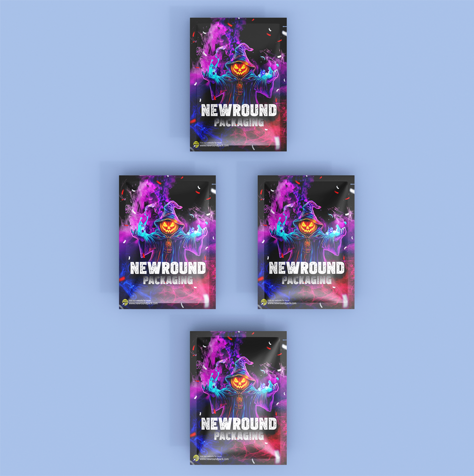 Ziplock Child-Resistant 3-Side Seal Pouches