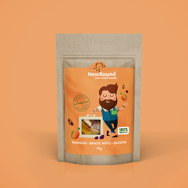 Kraft Paper Stand Up Pouch With Zip Lock