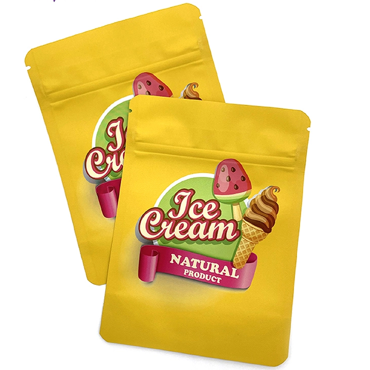 Ziplock Aluminum Packaging Bags Wholesale Zip Lock Plastic Holographic Childproof 3.5 Mylar Bags for Packaging