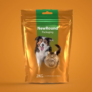 Pet Food Packaging with Recyclable Stand Up Design​