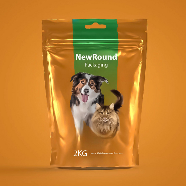 Pet Food Packaging with Recyclable Stand Up Design​