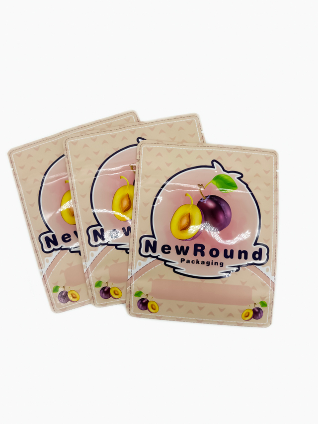 Custom Brand Plastic Mylar Bags Smell Proof Stand Up Pouch Food Freeze Packaging Bag
