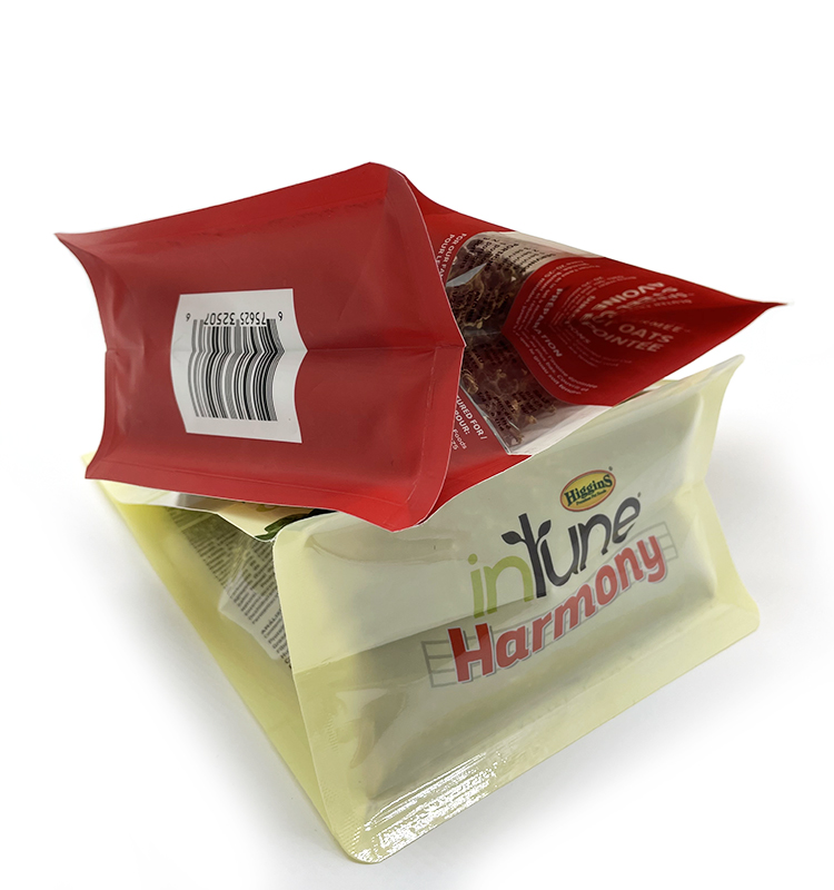 Custom Printed Plastic Zipper Flat Bottom Gusset Bags Dog Food Package Pet Food Bag with Zipper