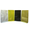 Customized Printed Resealable Flat Bottom Pouch Coffee Bean Packaging Bags Aluminum Plated Bag