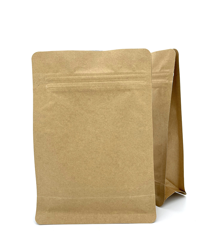Kraft Paper Square Bottom Bag Thickened Disposable Oil Proof Paper Bag