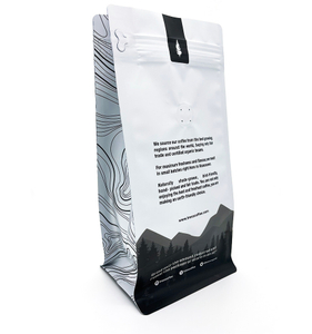 Customized Printed Color Dust Proof Fresh Keeping Coffee Nut Food Grade Flat Bottom Bag
