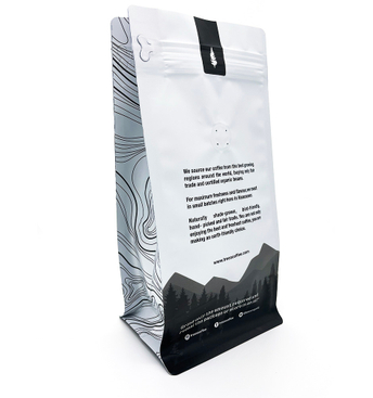 Customized Printed Color Dust Proof Fresh Keeping Coffee Nut Food Grade Flat Bottom Bag