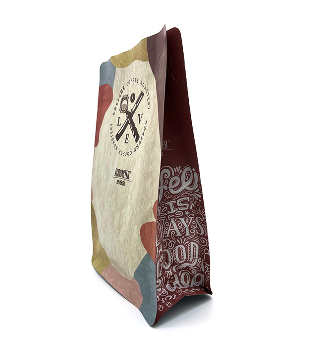 Coffee Beans Bag Custom Printed Bags With Valve And Zipper
