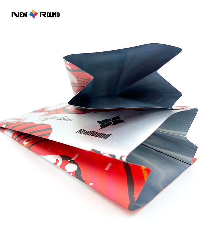 High Quality Tea Aluminum Foil Middle Sealing Pouches Side Gusset Packaging Bags