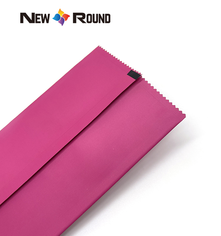 Recyclable Glossy Finish Full Color Printed Flat Box Bottom Powder Pouch