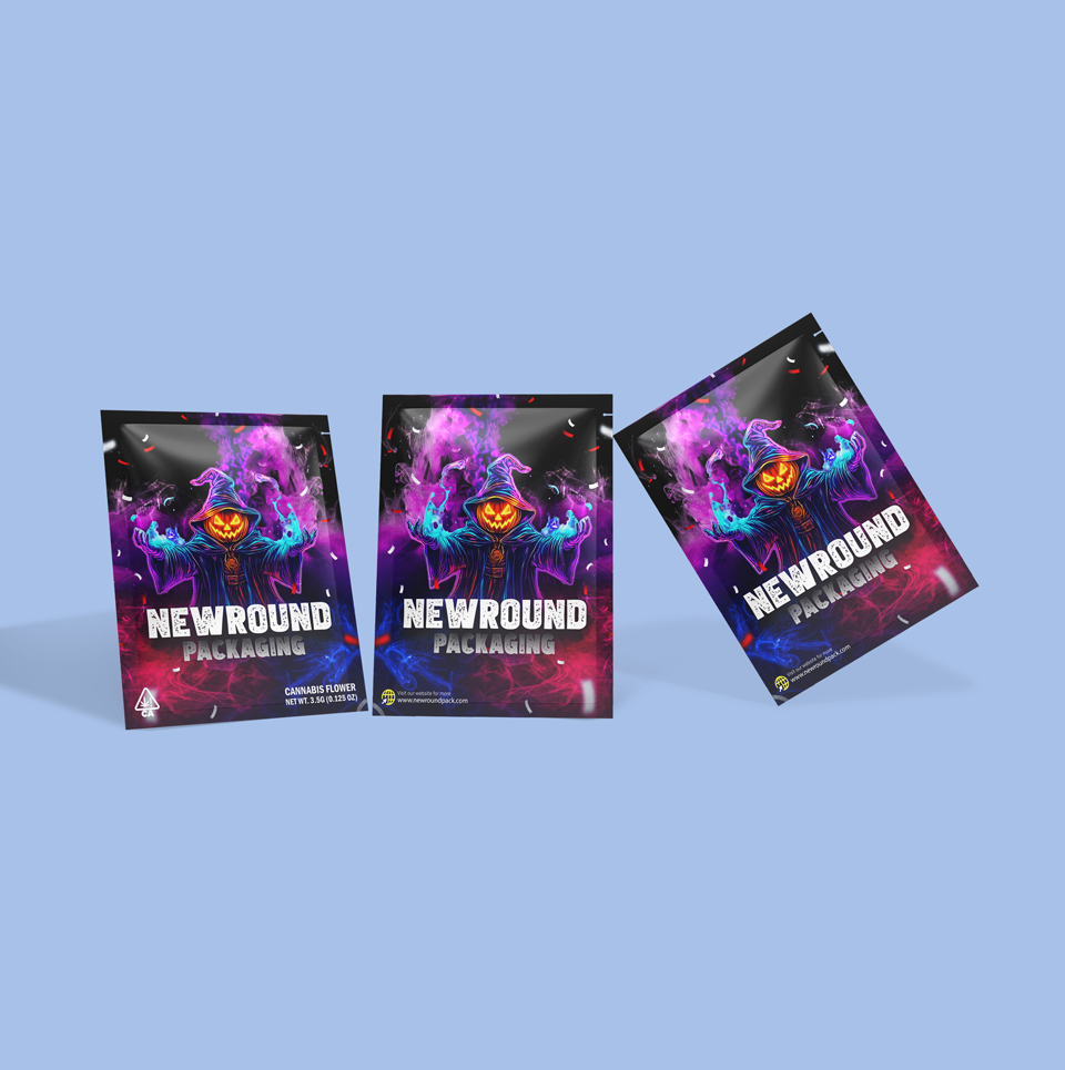 Clear Window Child-Resistant Cannabis Bags