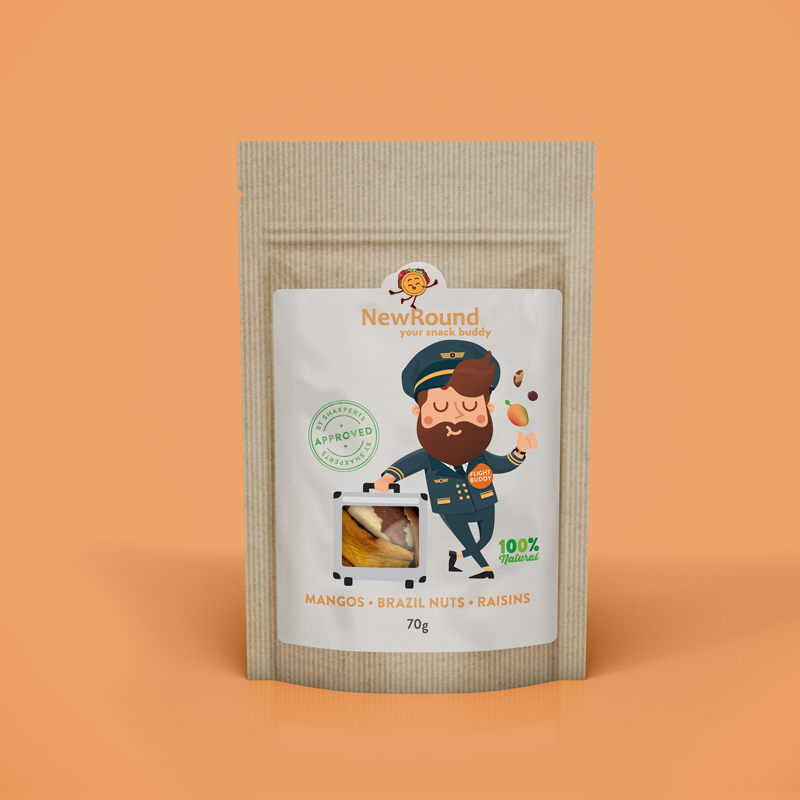 Kraft Paper Stand Up Pouch With Zip Lock