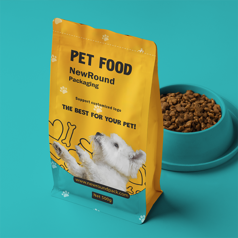 Large Breed Dog Food Flat Bottom Bag