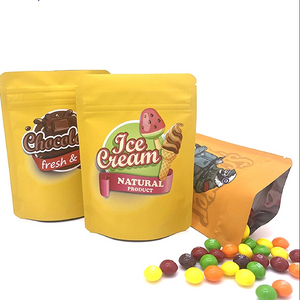 Ziplock Aluminum Packaging Bags Wholesale Zip Lock Plastic Holographic Childproof 3.5 Mylar Bags for Packaging