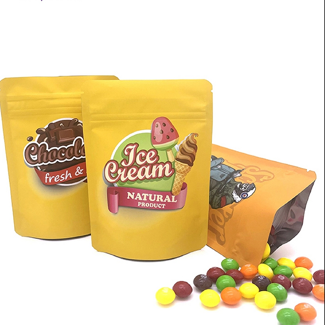 Ziplock Aluminum Packaging Bags Wholesale Zip Lock Plastic Holographic Childproof 3.5 Mylar Bags for Packaging