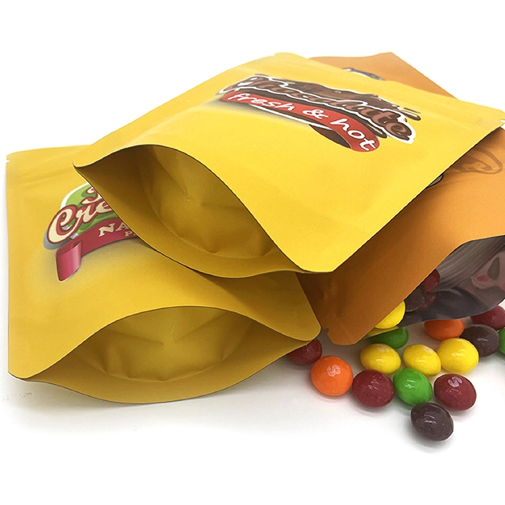 Ziplock Aluminum Packaging Bags Wholesale Zip Lock Plastic Holographic Childproof 3.5 Mylar Bags for Packaging
