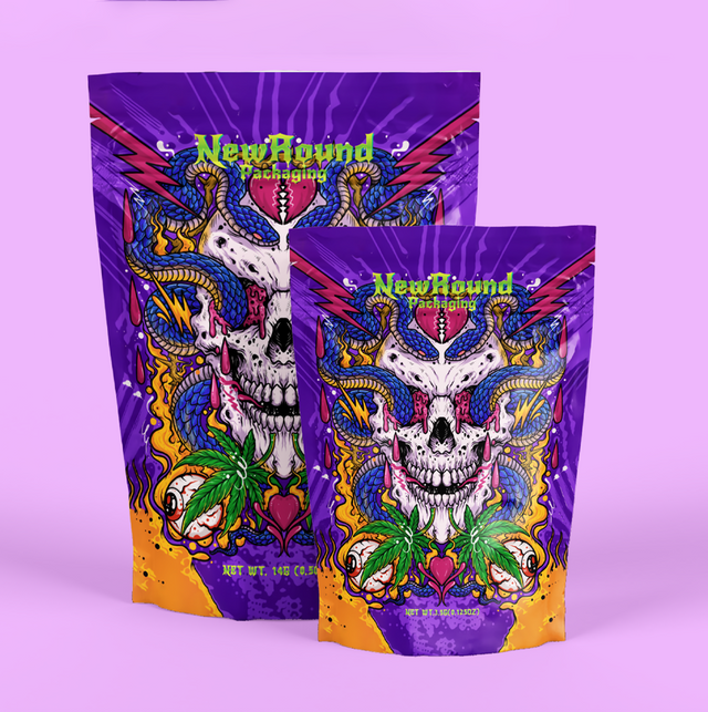 Cannabis Blunt Mylar Ziplock Bags