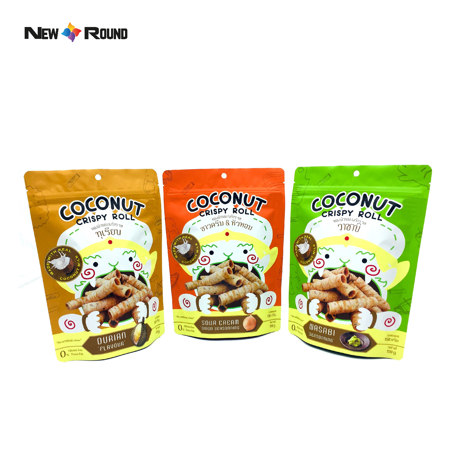 Custom Stand Up Pouch Eco Friendly Food Self Standing Material For Snack Packaging Bag