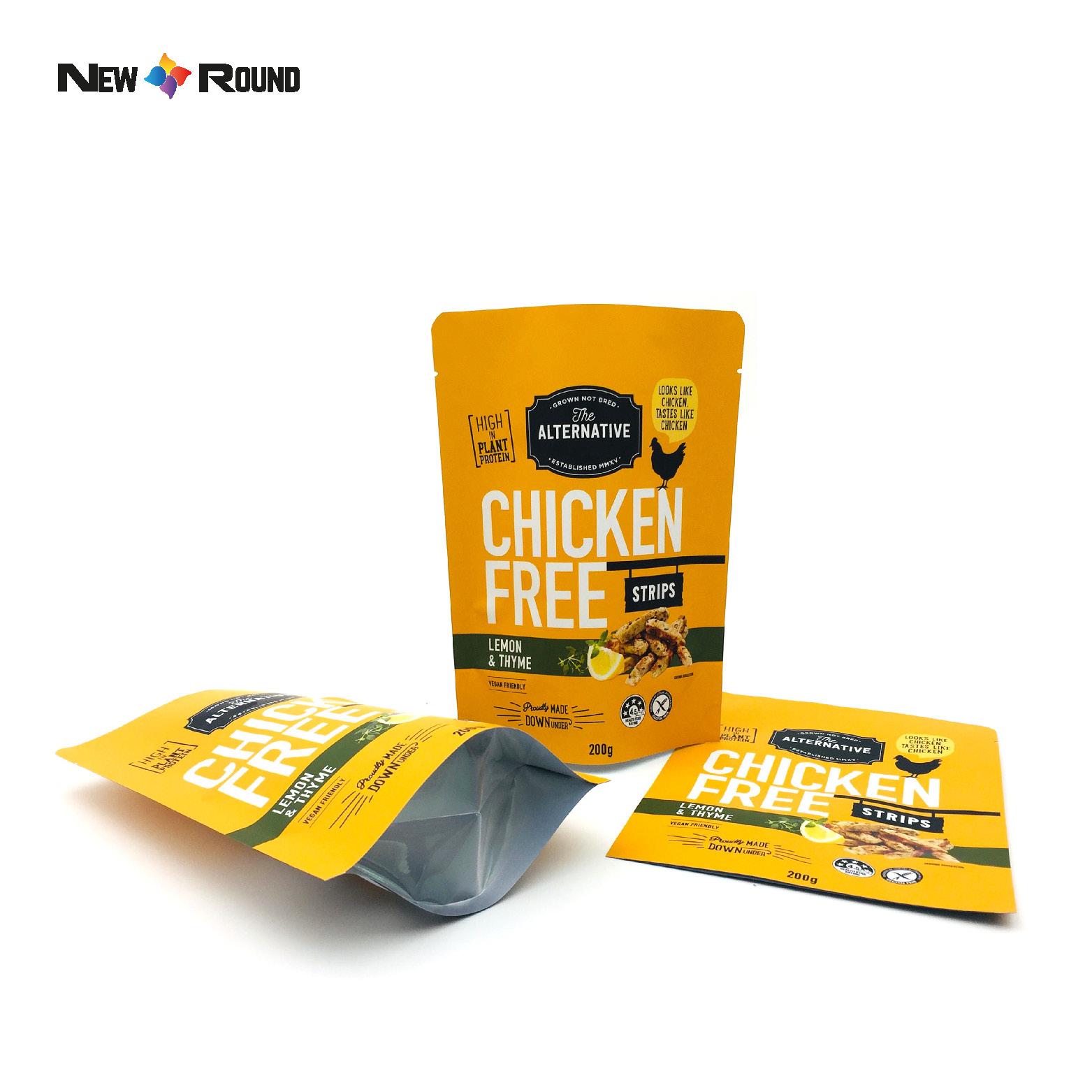 Stand Up Pouch Custom Spice Powder Packaging Digital Plastic Bag