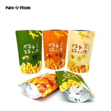 Custom Printed Beef Jerky Food Packaging Bags Three Sides Heat Seal Plastic Bag