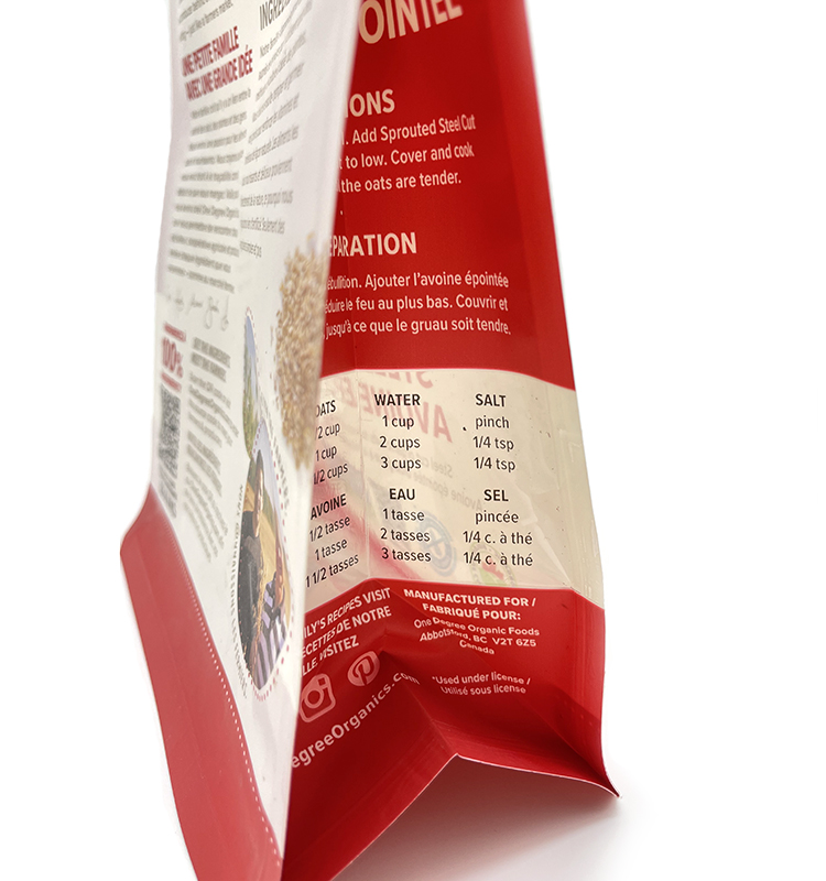 Custom Printed Plastic Zipper Flat Bottom Gusset Bags Dog Food Package Pet Food Bag with Zipper