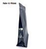 Side Gusset Kraft Paper Flat Bottom Packaging Pouch Bag with Zipper And Window