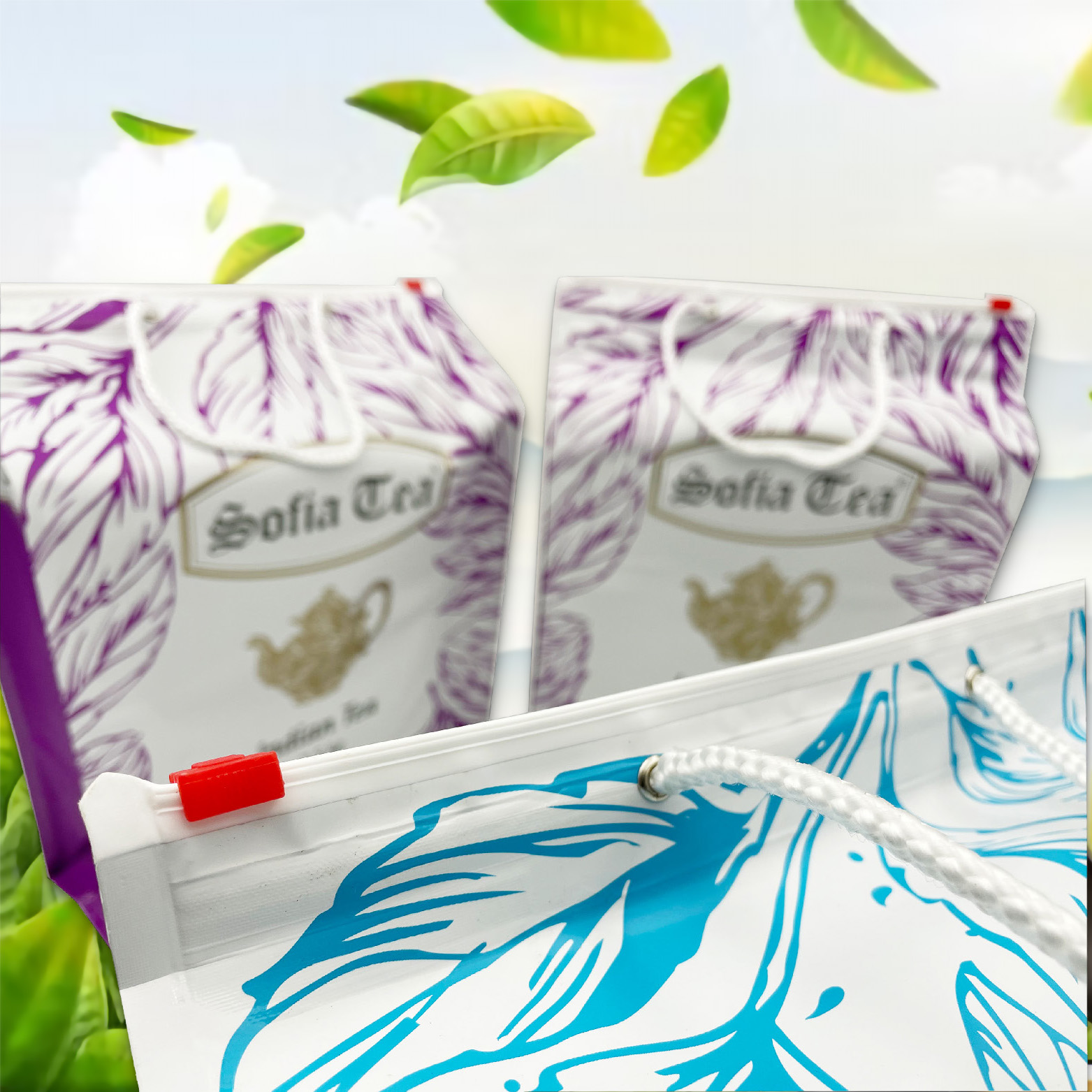 Custom Plastic Mylar Aluminum Flat Bottom Bag Kit For Food Packaging Pouch