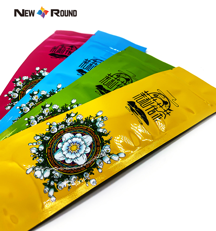 Custom Logo Flat Pouch with Zipper Flat Bottom Food Pouch