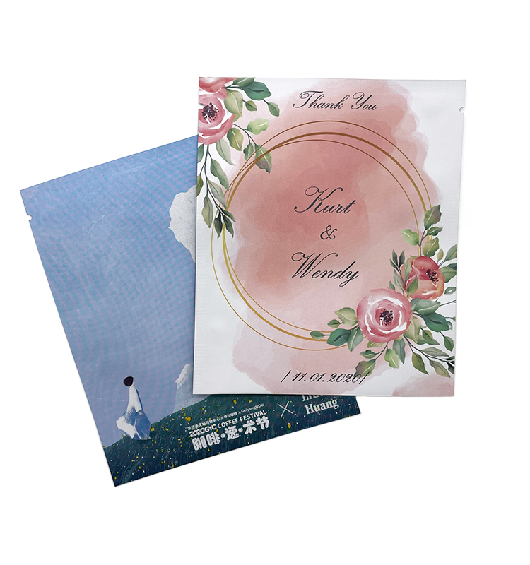 Wholesale Design Coffee Bean Packing Bag Customize Printed Flat Bottom Bags With Zipper
