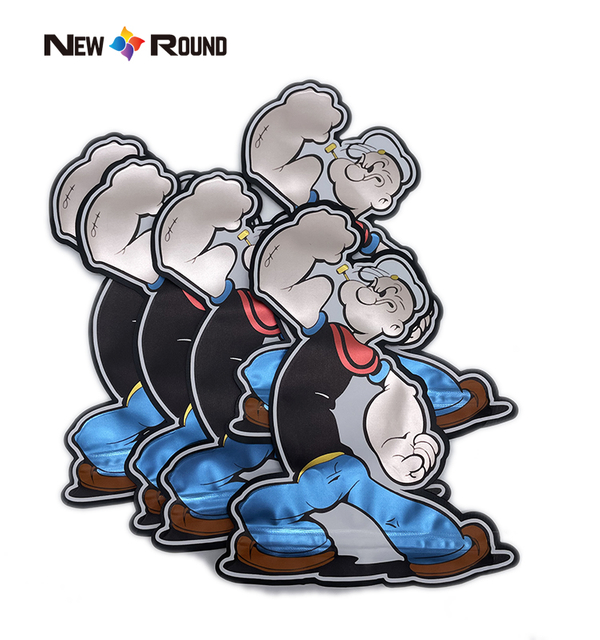 Man Popeye Shaped Pouch Candy Manufacturers Custom Mylar Bag