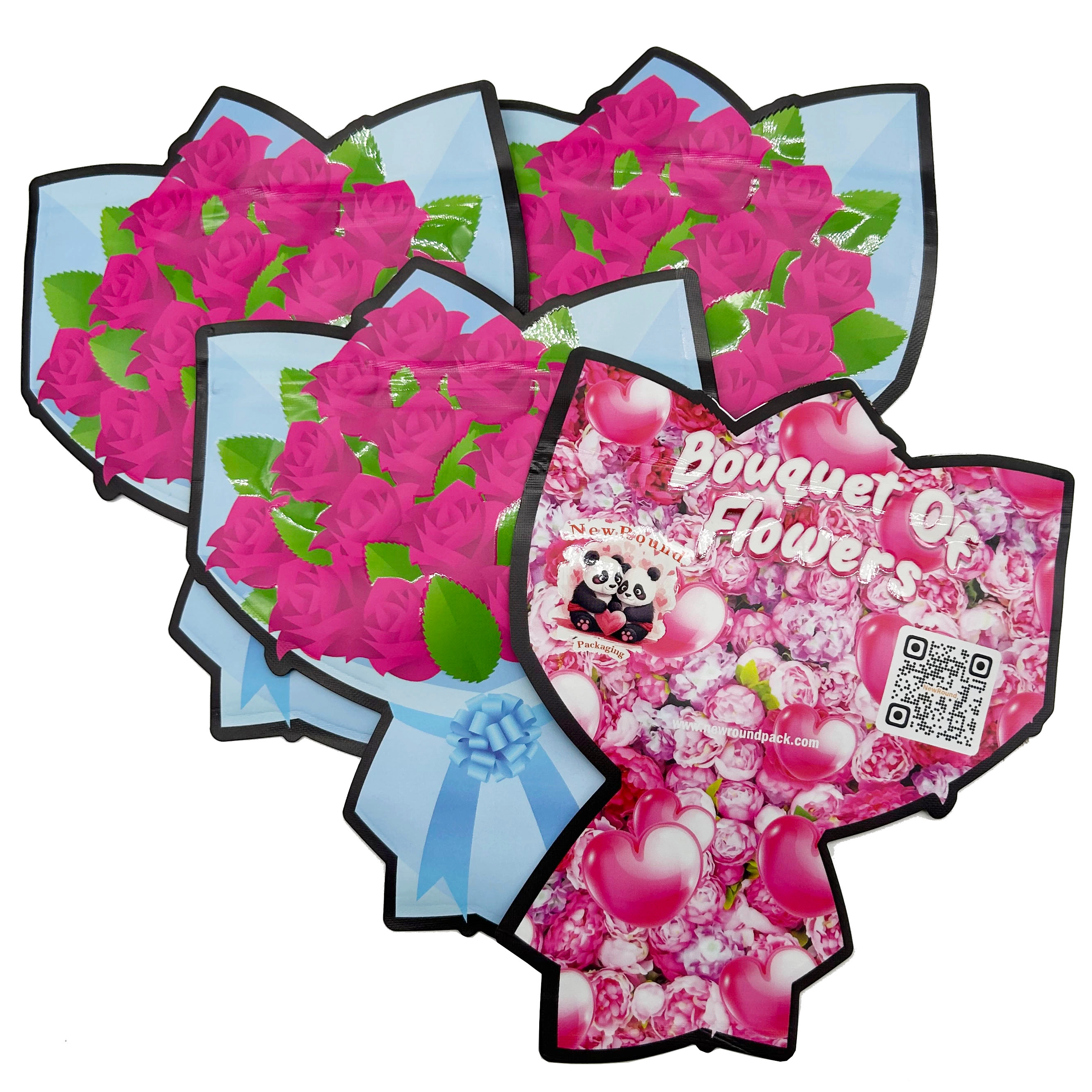 Custom Smell Proof Aluminum Foil Zipper 3.5g Bag Matte With Spot UV Candy Gummies Packaging Special Shaped Die Cut Mylar Bag